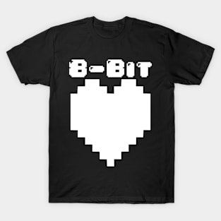 8-Bit Heart (White) T-Shirt